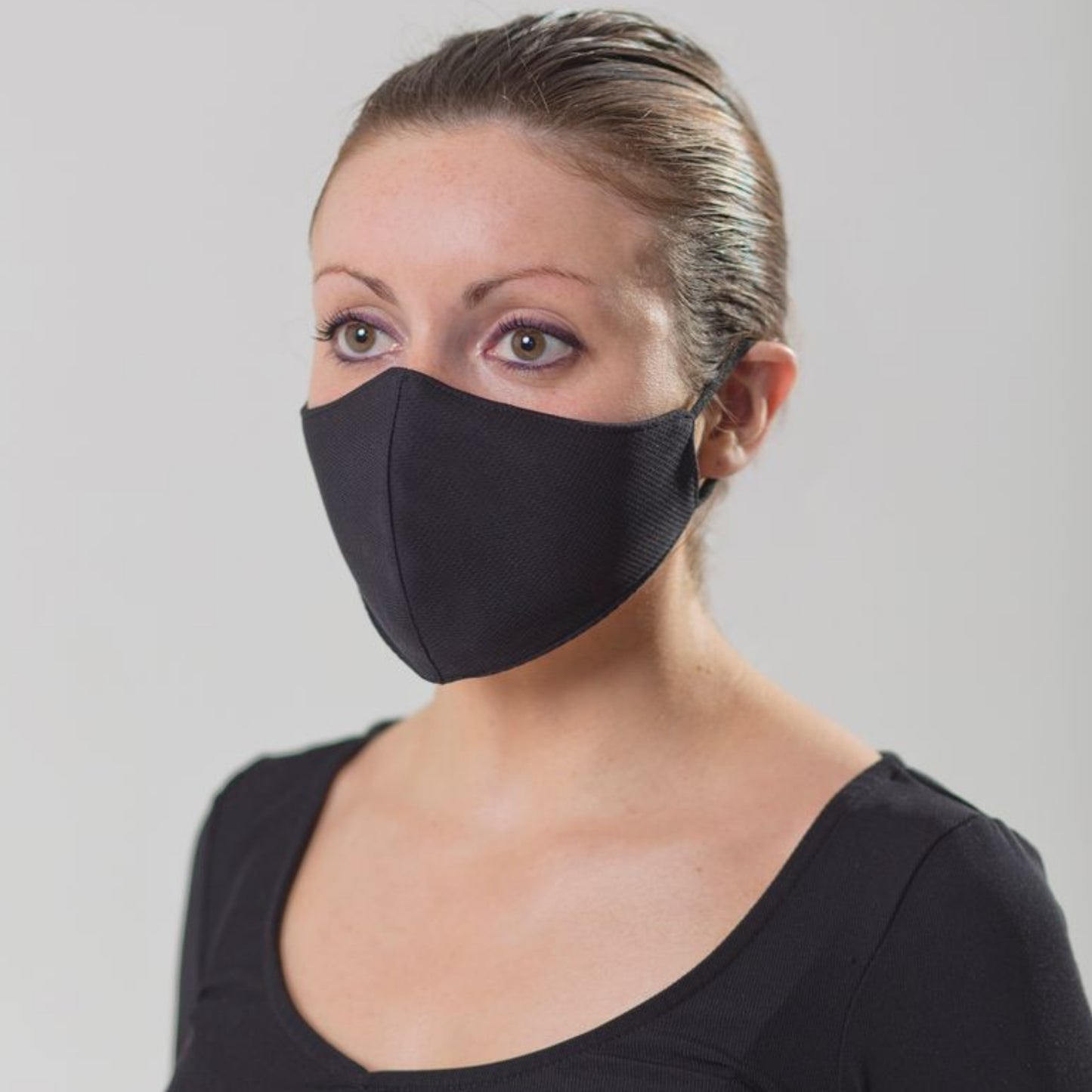 50 Black High-Performance Reusable Face Masks