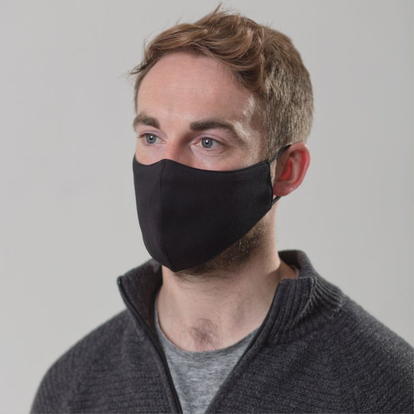 100 Black High-Performance Reusable Face Masks