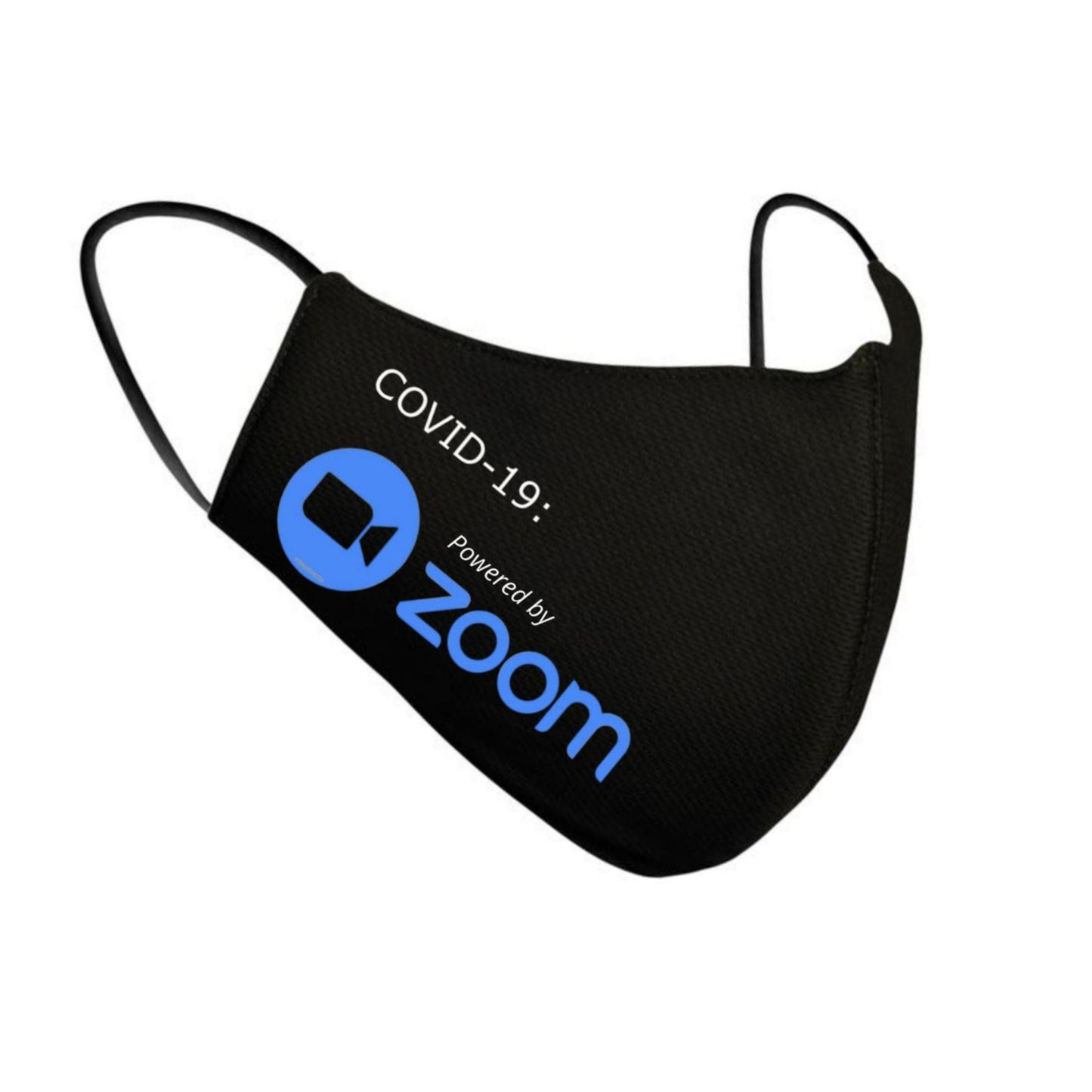 "Powered by Zoom" Reusable Face Mask